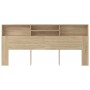Mueble cabecero color roble Sonoma 220x19x103,5 cm de vidaXL, Cabeceros y pies de cama - Ref: Foro24-811901, Precio: 74,55 €,...