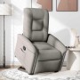 Sillón reclinable elevable tela gris taupe en Sillones | Comprar online en Foru.es