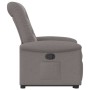 Sillón reclinable elevable tela gris taupe en Sillones | Comprar online en Foru.es