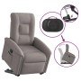 Sillón reclinable elevable tela gris taupe en Sillones | Comprar online en Foru.es