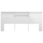Glänzend weißes Kopfteilmöbel 220x19x103,5 cm von vidaXL, Kopf- und Fußteile - Ref: Foro24-811904, Preis: 70,16 €, Rabatt: %