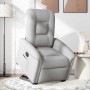 Sillón reclinable elevable de tela gris nube en Sillones | Comprar online en Foru.es