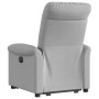 Sillón reclinable elevable de tela gris nube en Sillones | Comprar online en Foru.es