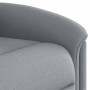 Sillón de masaje reclinable de pie de tela gris claro en Sillones | Comprar online en Foru.es