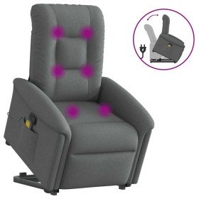 Silla de masaje reclinable de pie de tela gris oscuro en Sillones | Comprar online en Foru.es
