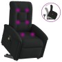 Sillón reclinable de masaje elevable tela negro en Sillones | Comprar online en Foru.es