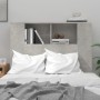 Mueble cabecero gris hormigón 100x18,5x104,5 cm de vidaXL, Cabeceros y pies de cama - Ref: Foro24-811911, Precio: 49,77 €, De...