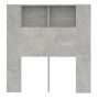 Mueble cabecero gris hormigón 100x18,5x104,5 cm de vidaXL, Cabeceros y pies de cama - Ref: Foro24-811911, Precio: 49,77 €, De...