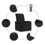 Sillón reclinable de masaje elevable tela negro en Sillones | Comprar online en Foru.es