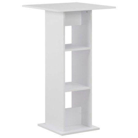 Mesa de bar blanca 60x60x110 cm en Mesas de comedor | Comprar online en Foru.es