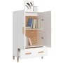 Aparador de madera contrachapada blanco 70x31x115 cm de vidaXL, Aparadores - Ref: Foro24-812528, Precio: 90,33 €, Descuento: %