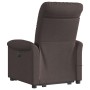 Silla de masaje reclinable de pie de tela marrón oscuro en Sillones | Comprar online en Foru.es