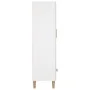 Aparador de madera contrachapada blanco 70x31x115 cm de vidaXL, Aparadores - Ref: Foro24-812528, Precio: 90,33 €, Descuento: %