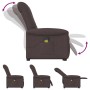 Silla de masaje reclinable de pie de tela marrón oscuro en Sillones | Comprar online en Foru.es