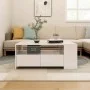 Mesa de centro madera de ingeniería blanco brillo 102x55x42 cm de vidaXL, Mesas de centro - Ref: Foro24-810923, Precio: 116,1...
