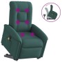 Silla de masaje reclinable de pie de tela verde oscura en Sillones | Comprar online en Foru.es