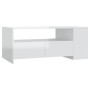Mesa de centro madera de ingeniería blanco brillo 102x55x42 cm de vidaXL, Mesas de centro - Ref: Foro24-810923, Precio: 117,5...