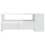 Mesa de centro madera de ingeniería blanco brillo 102x55x42 cm de vidaXL, Mesas de centro - Ref: Foro24-810923, Precio: 116,1...