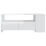 Mesa de centro madera de ingeniería blanco brillo 102x55x42 cm de vidaXL, Mesas de centro - Ref: Foro24-810923, Precio: 117,5...