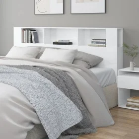Mueble cabecero blanco brillante 200x18,5x104,5 cm de vidaXL, Cabeceros y pies de cama - Ref: Foro24-811958, Precio: 79,13 €,...