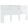 Mueble cabecero blanco brillante 200x18,5x104,5 cm de vidaXL, Cabeceros y pies de cama - Ref: Foro24-811958, Precio: 78,13 €,...