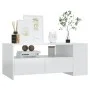 Mesa de centro madera de ingeniería blanco brillo 102x55x42 cm de vidaXL, Mesas de centro - Ref: Foro24-810923, Precio: 116,1...