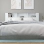 Mueble cabecero blanco brillante 200x18,5x104,5 cm de vidaXL, Cabeceros y pies de cama - Ref: Foro24-811958, Precio: 78,13 €,...