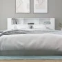 Mueble cabecero blanco brillante 200x18,5x104,5 cm de vidaXL, Cabeceros y pies de cama - Ref: Foro24-811958, Precio: 79,13 €,...