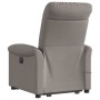 Sillón reclinable de masaje elevable tela gris taupé en Sillones | Comprar online en Foru.es
