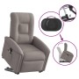 Sillón reclinable de masaje elevable tela gris taupé en Sillones | Comprar online en Foru.es