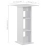 Mesa de bar blanca 60x60x110 cm en Mesas de comedor | Comprar online en Foru.es