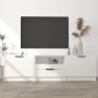 Mueble de TV madera contrachapada blanco brillante 140x35x40 cm de vidaXL, Muebles TV - Ref: Foro24-811454, Precio: 104,30 €,...