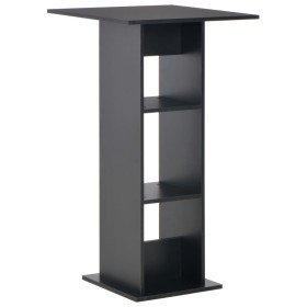 Mesa de bar color negro 60x60x110 cm en Mesas de comedor | Comprar online en Foru.es