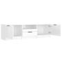 Mueble de TV madera contrachapada blanco brillante 140x35x40 cm de vidaXL, Muebles TV - Ref: Foro24-811454, Precio: 104,30 €,...