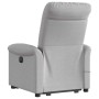 Sillón de masaje reclinable de pie de tela gris nube en Sillones | Comprar online en Foru.es