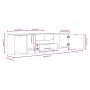 Mueble de TV madera contrachapada blanco brillante 140x35x40 cm de vidaXL, Muebles TV - Ref: Foro24-811454, Precio: 104,30 €,...