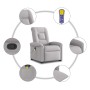 Sillón de masaje reclinable de pie de tela gris nube en Sillones | Comprar online en Foru.es