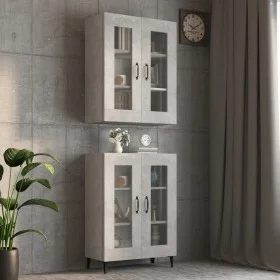 Concrete gray hanging wall cabinet 69.5x34x90 cm by vidaXL, Sideboards - Ref: Foro24-812289, Price: 80,91 €, Discount: %