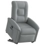 Sillón eléctrico reclinable elevable de tela gris claro en Sillones | Comprar online en Foru.es