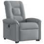 Sillón eléctrico reclinable elevable de tela gris claro en Sillones | Comprar online en Foru.es