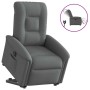 Sillón eléctrico reclinable elevable de tela gris oscuro en Sillones | Comprar online en Foru.es