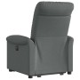 Sillón eléctrico reclinable elevable de tela gris oscuro en Sillones | Comprar online en Foru.es