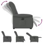 Sillón eléctrico reclinable elevable de tela gris oscuro en Sillones | Comprar online en Foru.es