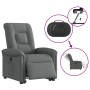 Sillón eléctrico reclinable elevable de tela gris oscuro en Sillones | Comprar online en Foru.es