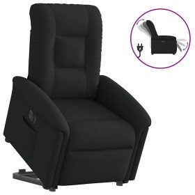 Sillón eléctrico reclinable elevable de tela negro en Sillones | Comprar online en Foru.es