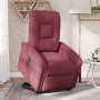 Sillón eléctrico reclinable elevable de tela rojo tinto en Sillones | Comprar online en Foru.es