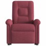 Sillón eléctrico reclinable elevable de tela rojo tinto en Sillones | Comprar online en Foru.es