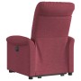 Sillón eléctrico reclinable elevable de tela rojo tinto en Sillones | Comprar online en Foru.es