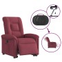 Sillón eléctrico reclinable elevable de tela rojo tinto en Sillones | Comprar online en Foru.es