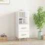 Aparador de madera contrachapada blanco brillante 34,5x34x90 cm de vidaXL, Aparadores - Ref: Foro24-812363, Precio: 64,60 €, ...